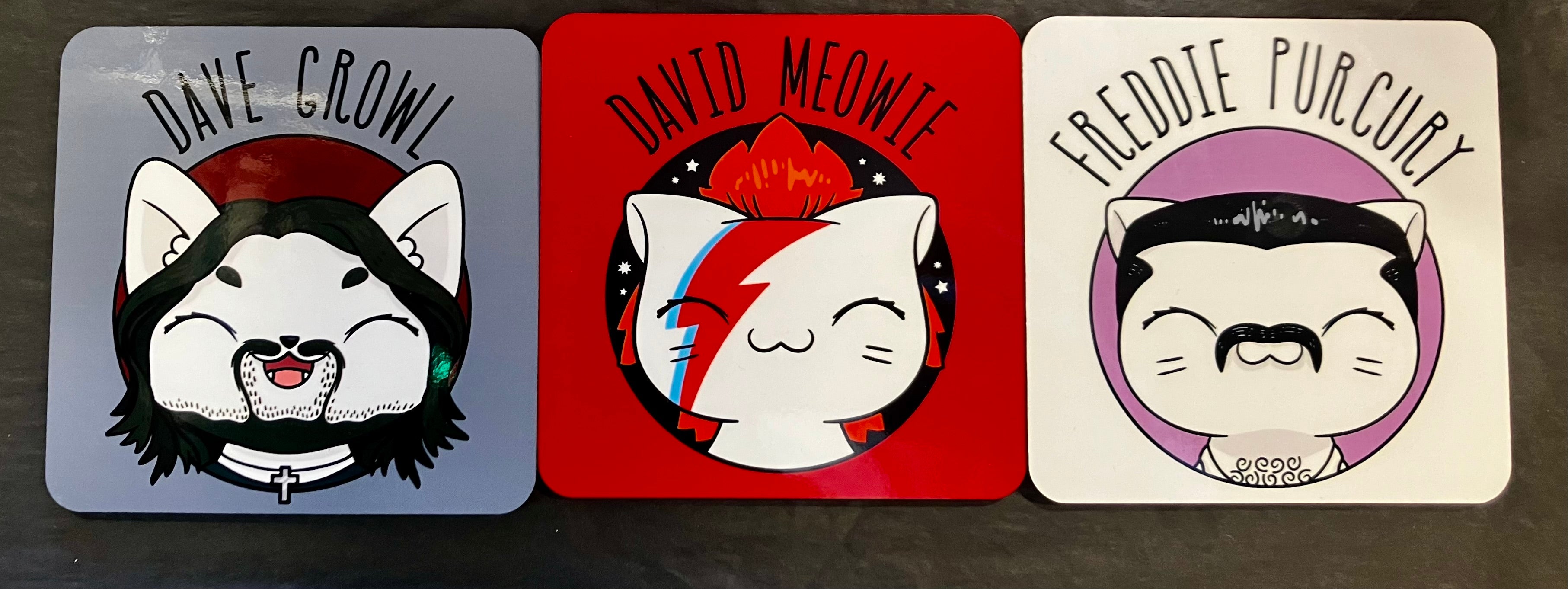 Horror / Movie / Music Funny Cat Coaster - Choice of Design