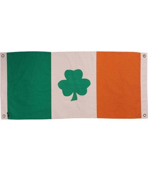 100% Cotton Canvas Stitched Stunning Irish Eire Ireland Flag / Throw 40 x 20 inch