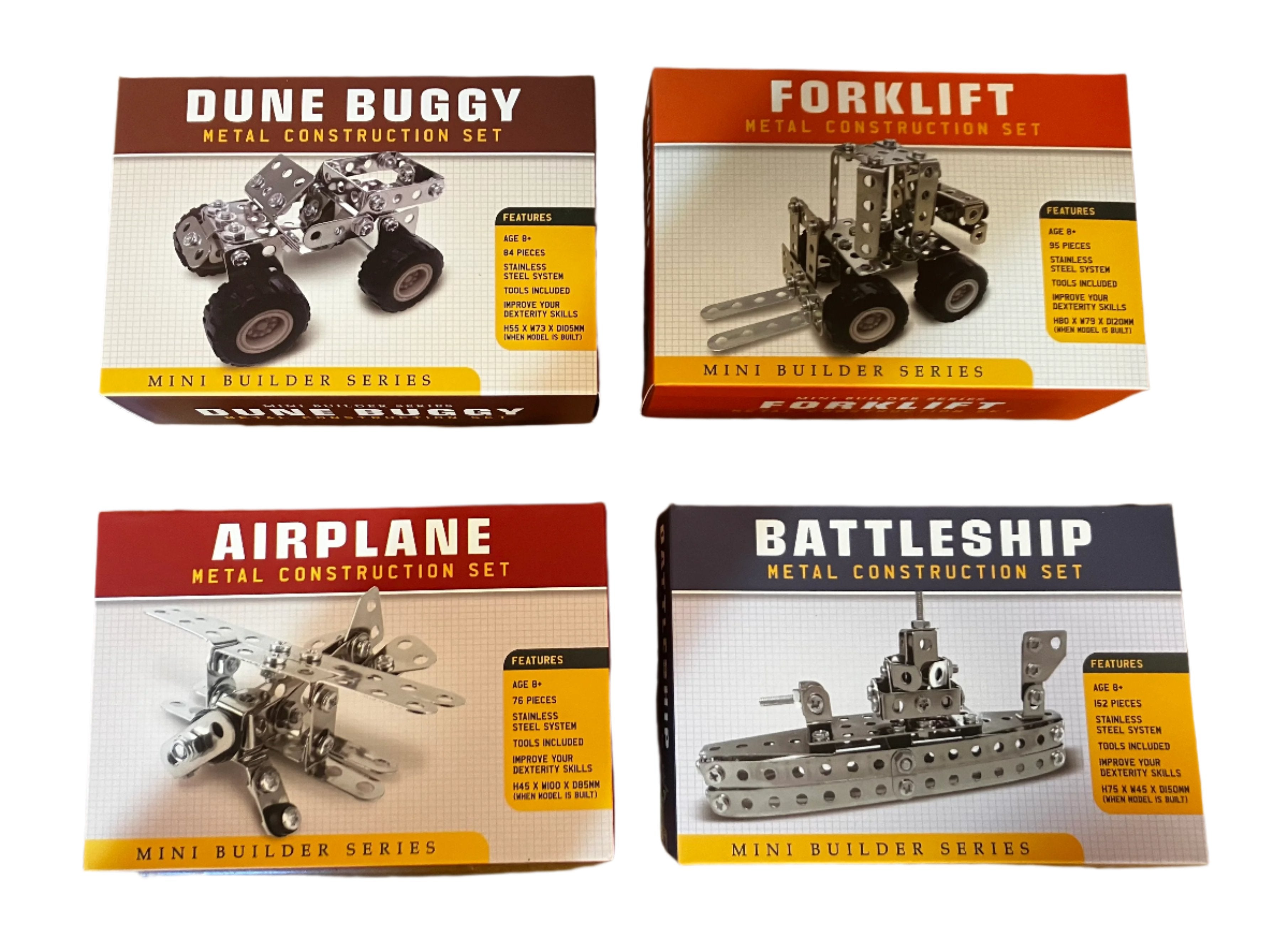 Metal Construction Mini Kits - Choice of 6 Vehicles