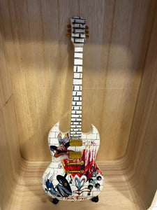 Handmade replica guitar with stand - choice of artist