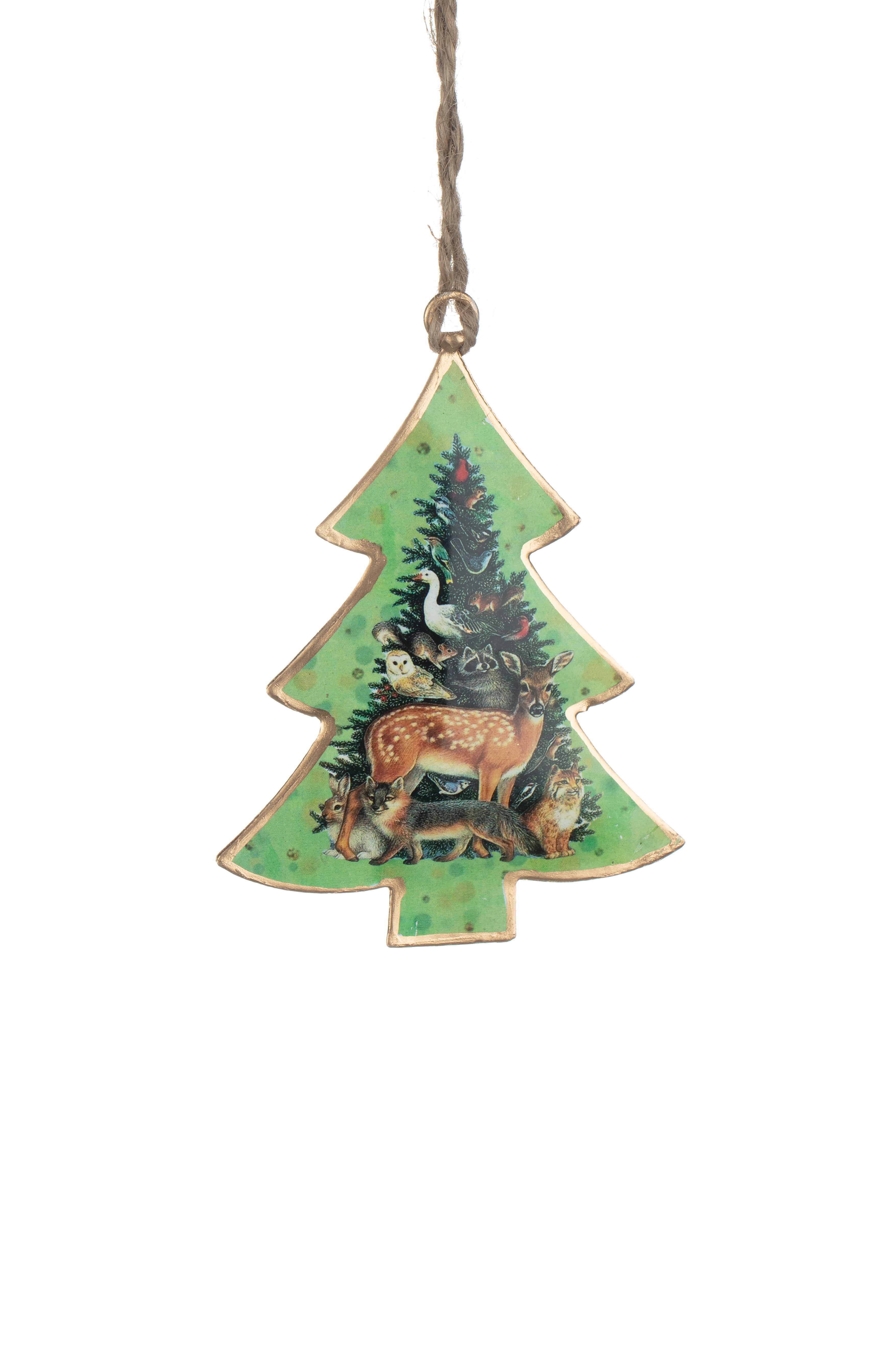 Shoeless joe Christmas Decoration - Metal Heart Tree or Bauble Hanger - Choice Of Designs