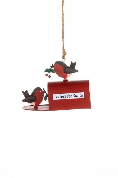 Shoeless joe Christmas Decoration -Robins and Letters For Santa Hanger