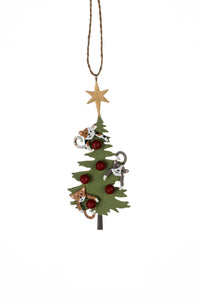 Shoeless joe Christmas Decoration - Peek a boo Cat Tree Hanger