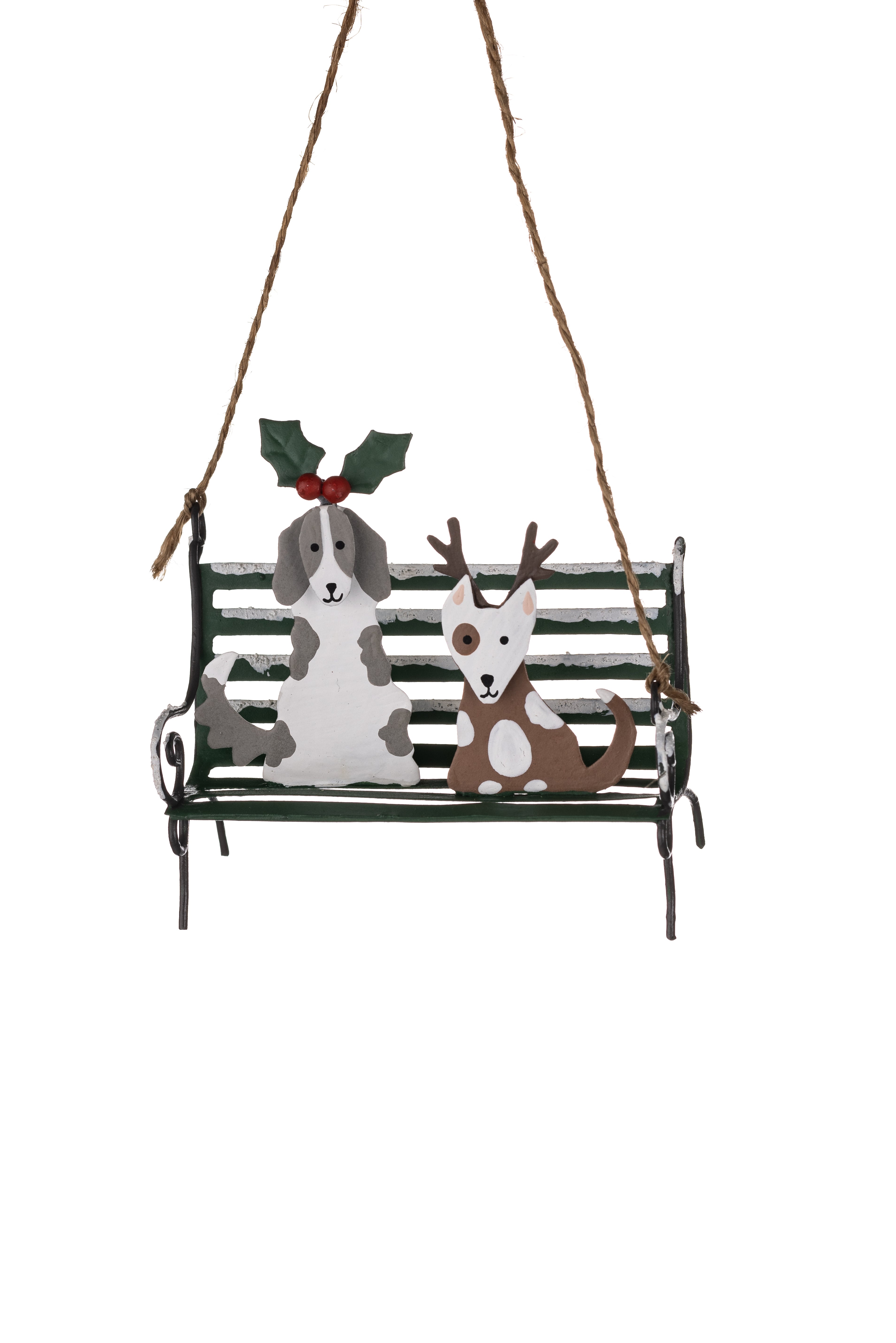 Shoeless joe Christmas Decoration - Park Bench Hanger - Choice Of Design