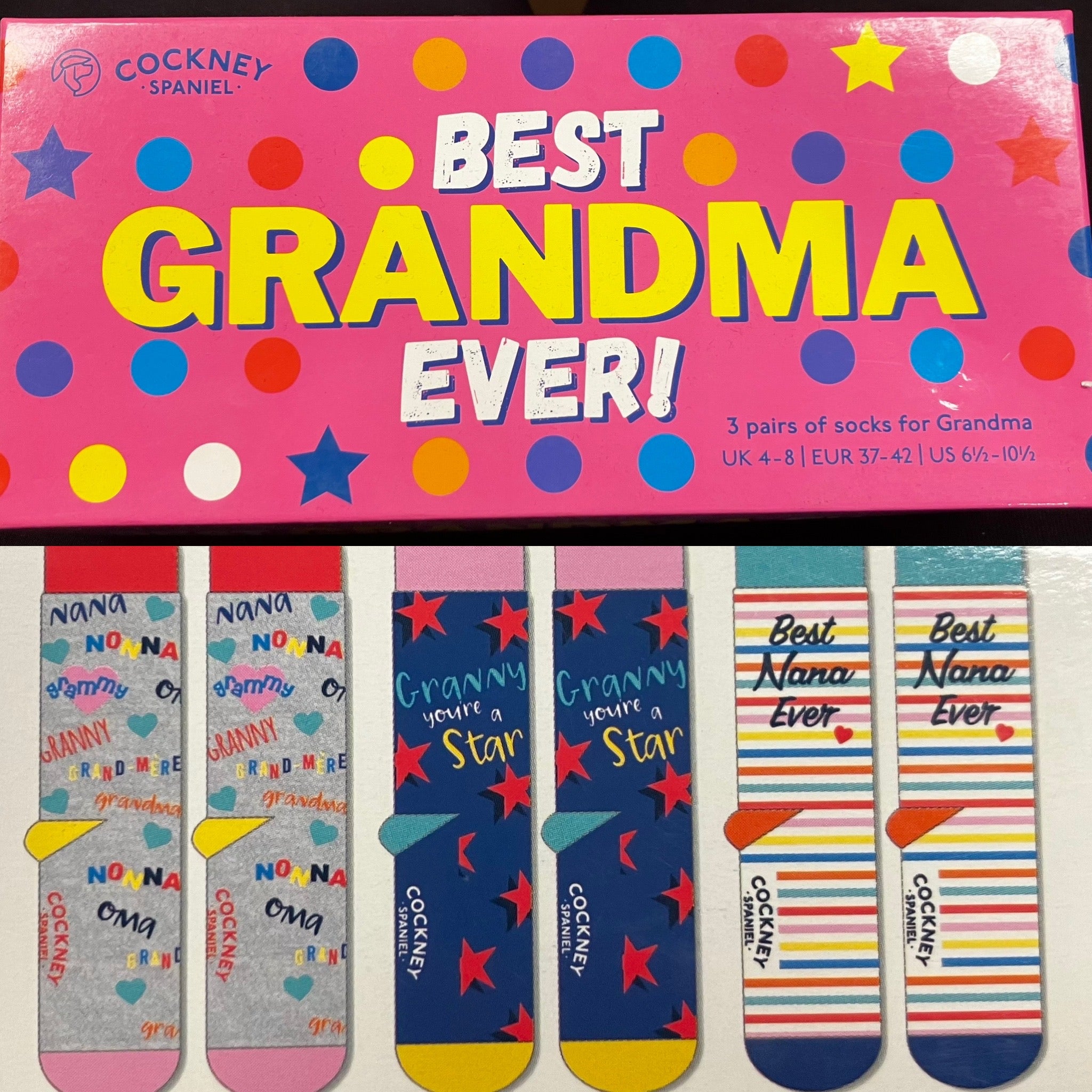 Cockney Spaniel Socks Funny / Rude Box Set - Size 4 - 8 - Choice of Designs