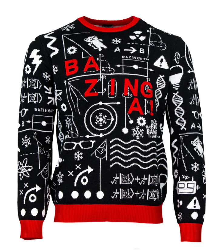 Official licenced Big Bang Theory Bazinga - Funny Ugly Christmas Jumper Sweater