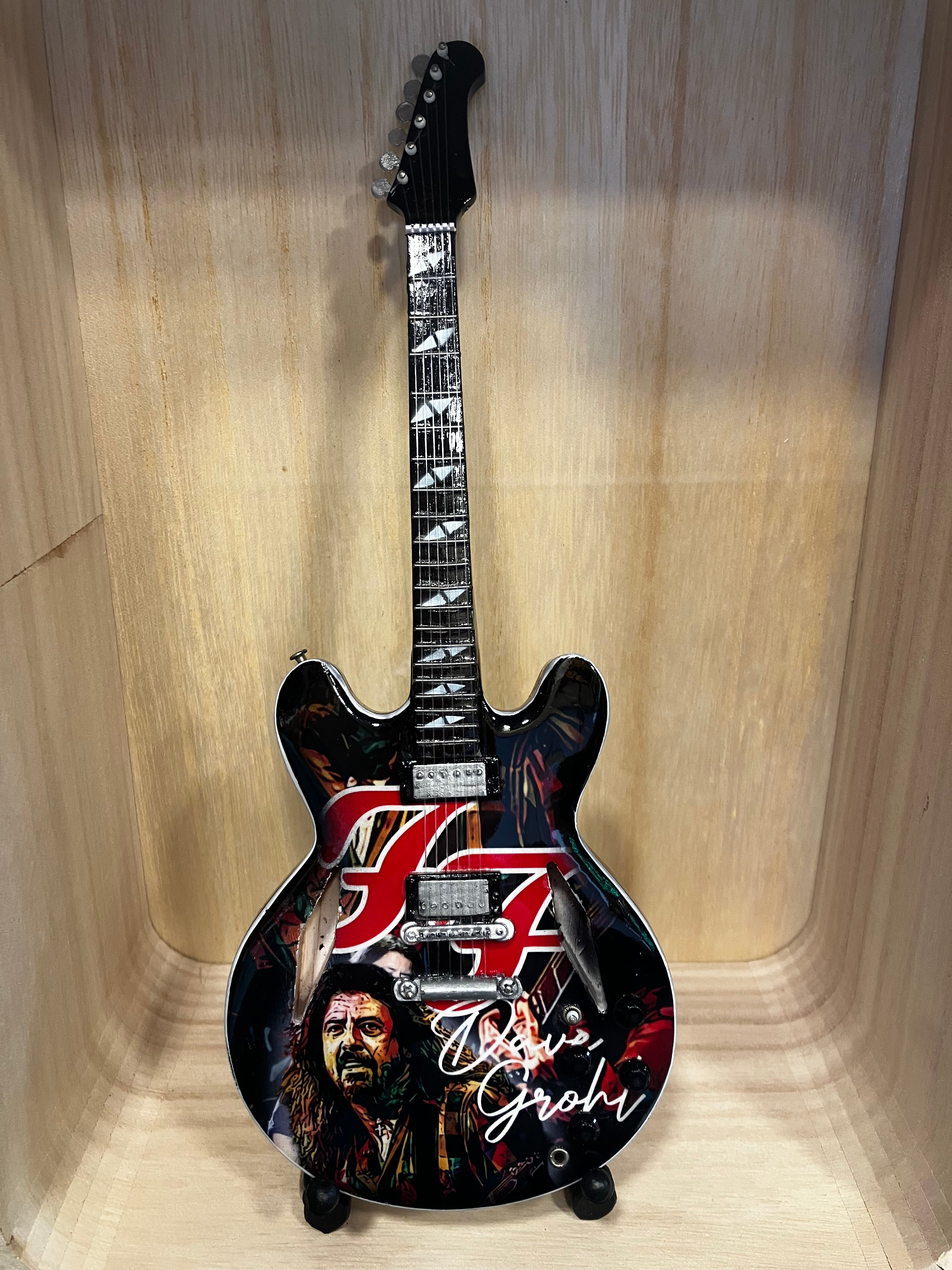 Handmade replica guitar with stand - choice of artist