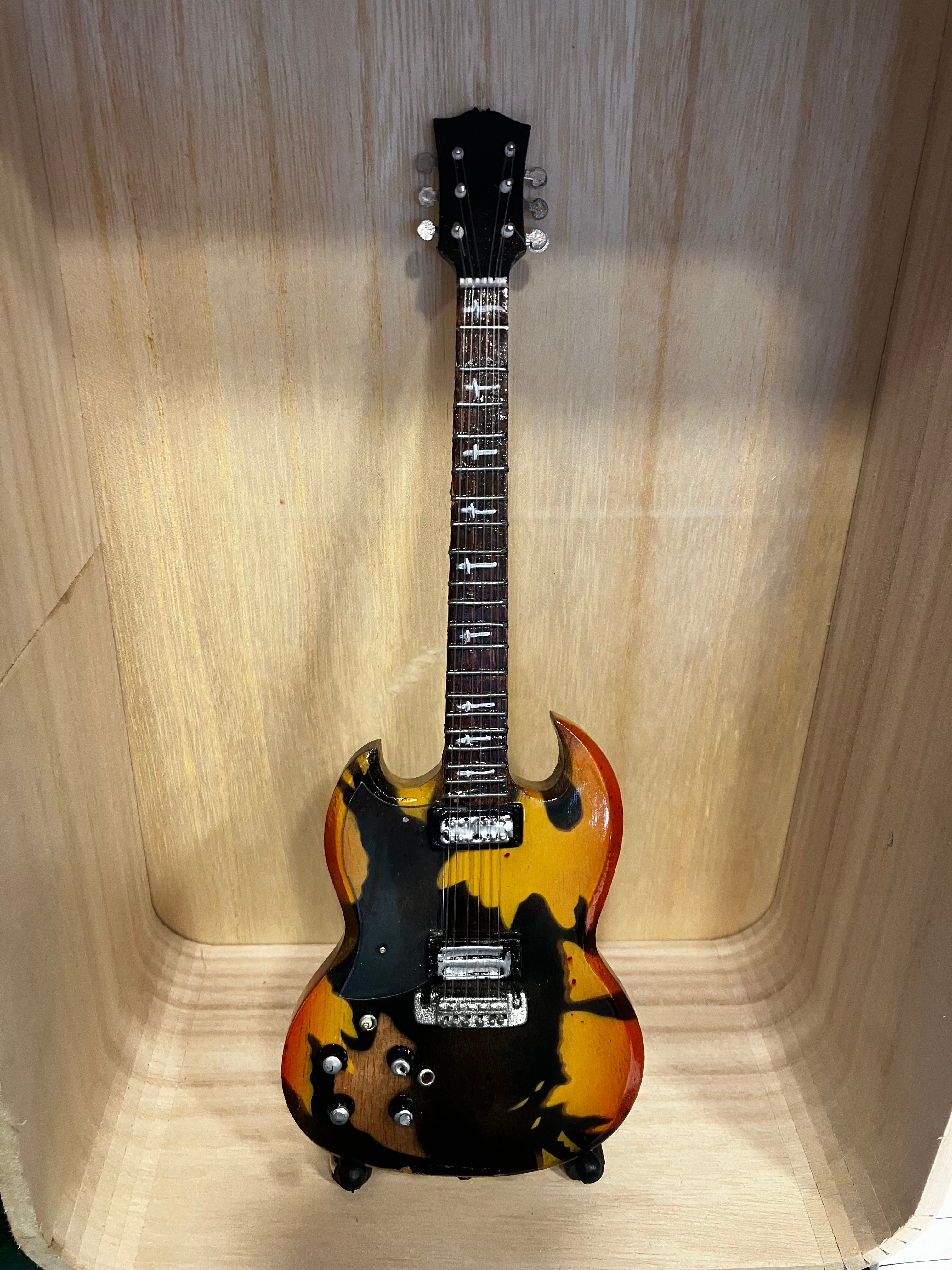 Handmade replica guitar with stand - choice of artist