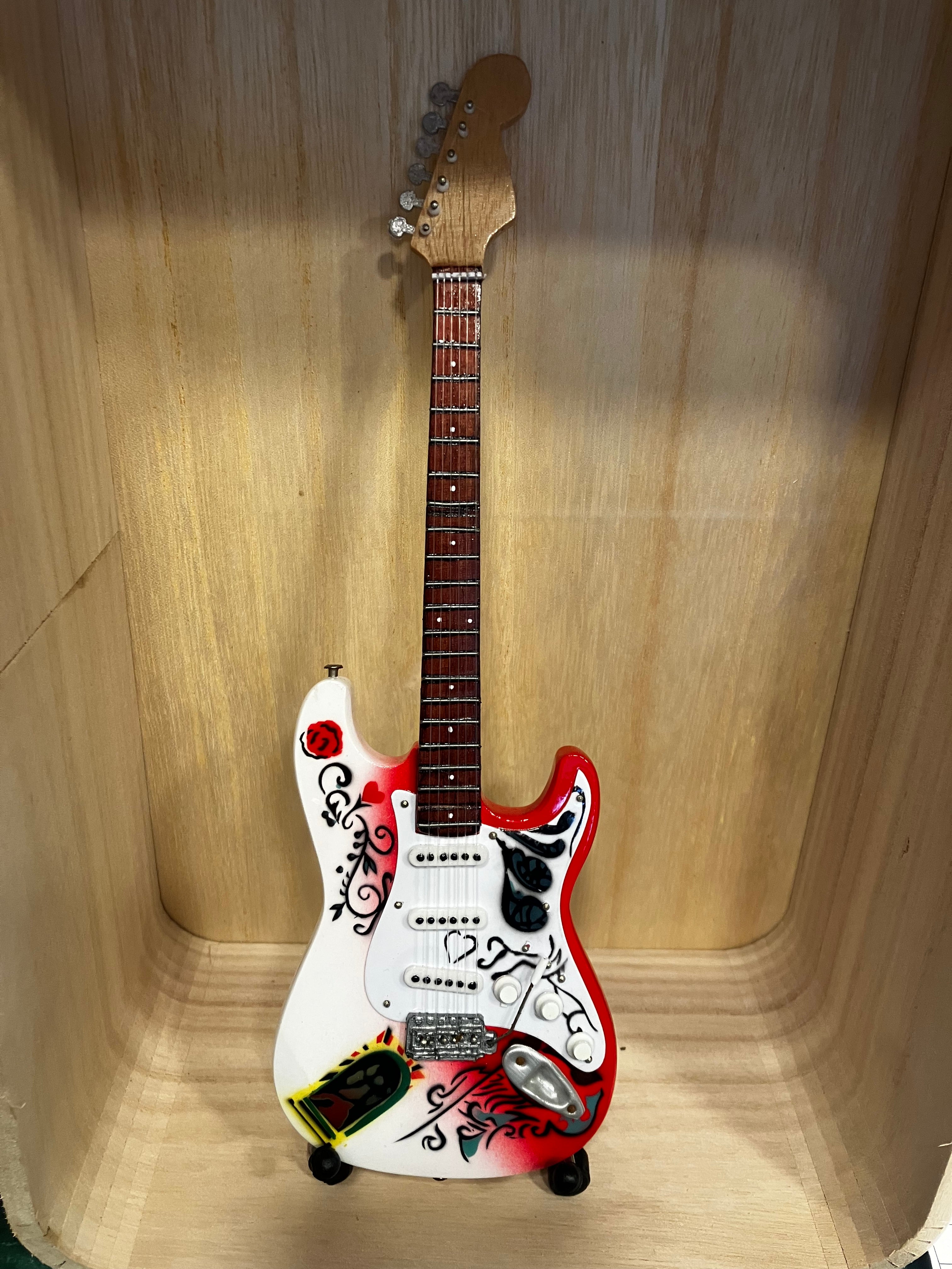 Handmade replica guitar with stand - choice of artist