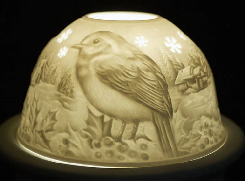 Decorative Tea light holder-large Robin