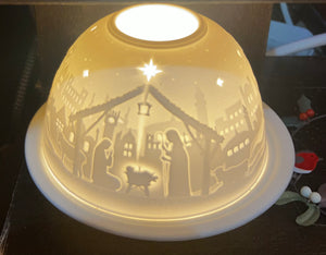 Authentic German Ceramic Tea Light Candle Dome - Choice of Design