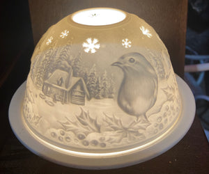 Authentic German Ceramic Tea Light Candle Dome - Choice of Design