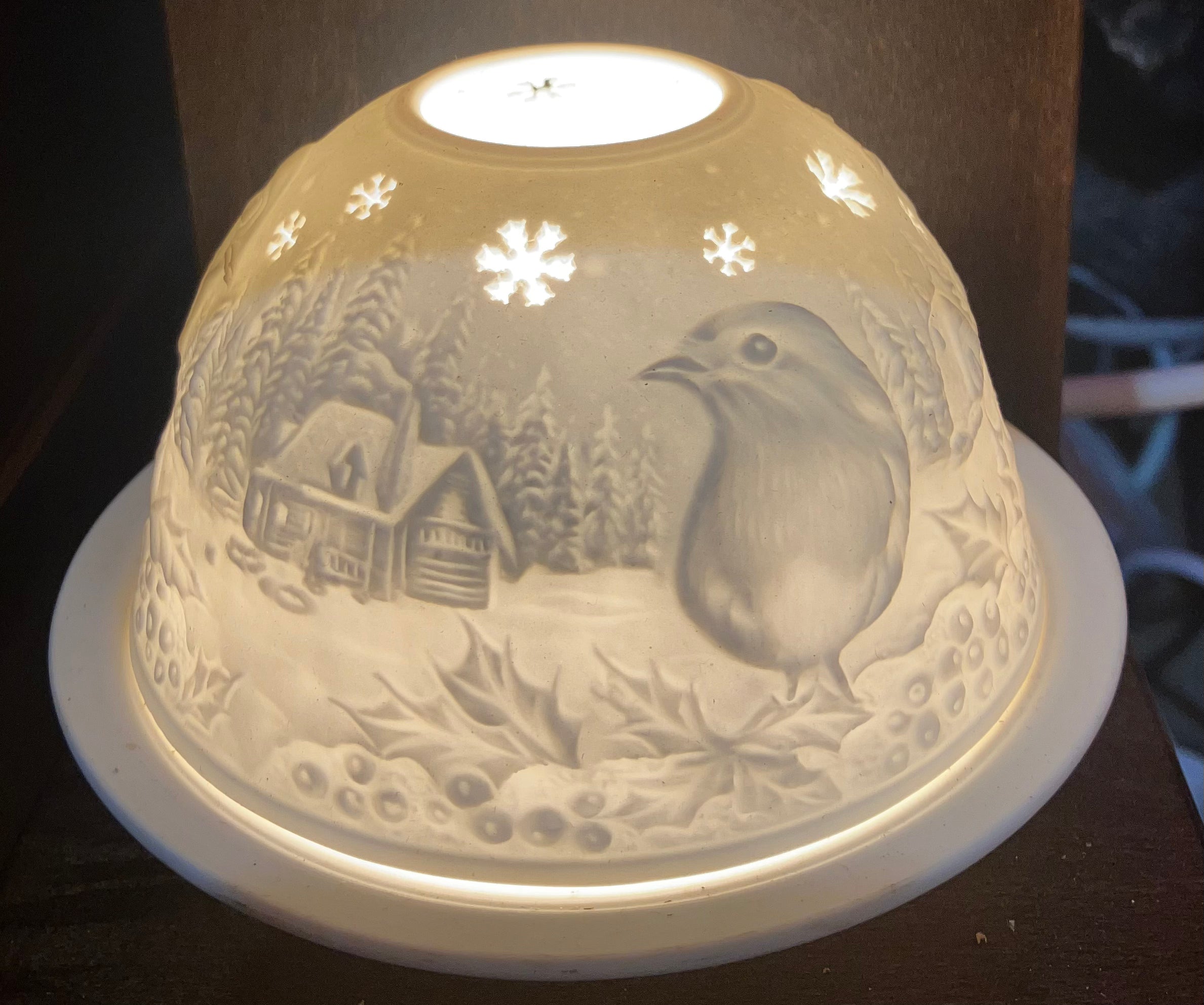 Decorative Tea light holder - Robin