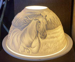 Decorative Tea light holder - Horse running