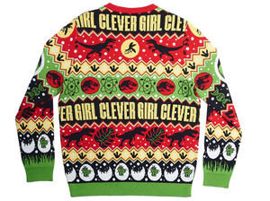 Official licenced Jurassic Park 90s Retro - Funny Ugly Christmas Jumper Sweater