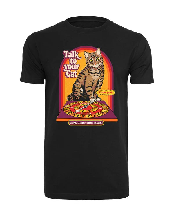 Steven Rhodes Official Cotton T Shirt - Talk to Your Cat Ouija