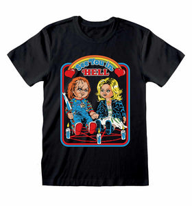 Steven Rhodes Official Cotton T Shirt - Chucky - See you in hell