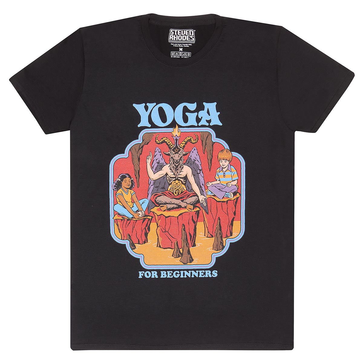 Steven Rhodes Official Cotton T Shirt - Yoga for Beginners