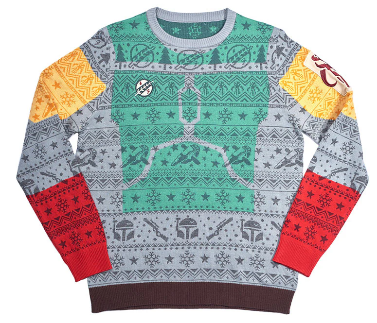 Official licenced Boba Fett Difuzed Star Wars - Funny Ugly Christmas Jumper Sweater