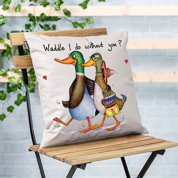 Couple duck cute cushion