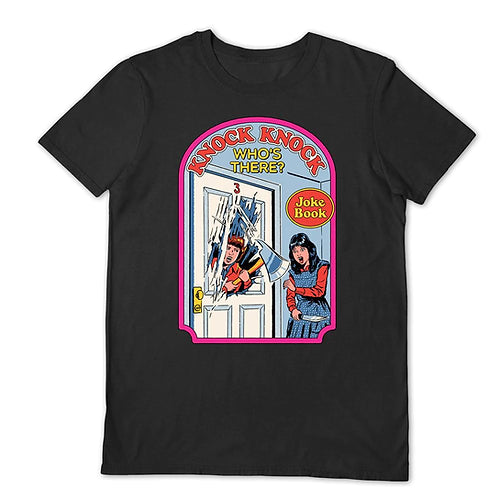 Steven Rhodes Official Cotton T Shirt - Knock Knock Shining Halloween