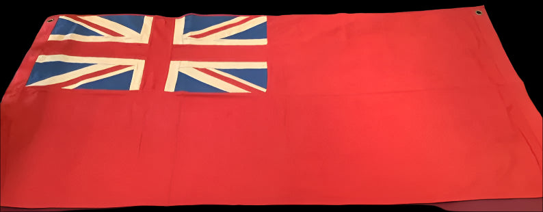 100% Cotton Canvas British Ensign/ Duster End Union Jack/ Nautical stitched flag / throw 60 x 30 Inches