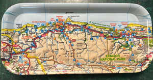 Ordnance Survey Map Exmoor Lynmouth Exmoor South West Snack Tray