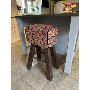 Bar stool - Aztec print - Side view