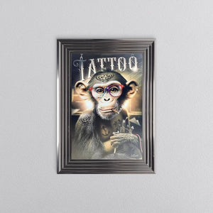 Tattoo Monkey Sylvain Binet framed art