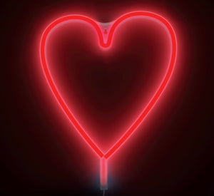 Personality Neon Red Heart Love Background Wallpaper Image For Free  Download - Pngtree