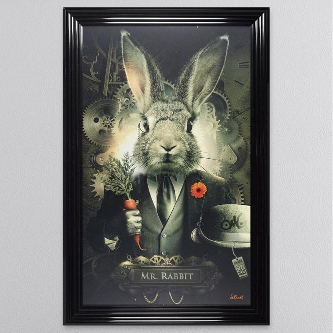 Mr Rabbit gentleman Sylvain Binet framed art